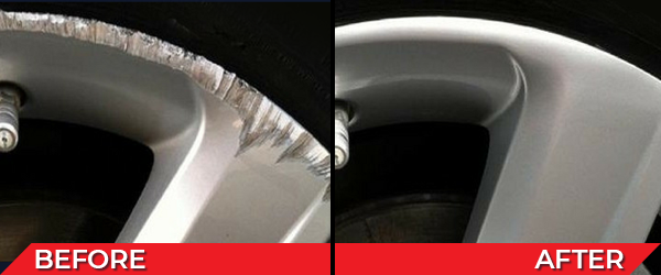 Our technicians can repair alloy painted wheels can be on-site and without removing the wheel or tire. Alloy painted wheels, that have been scratched, faded, or have curb damage, can be restored to a like-new finish by one of our certified alloy wheel repair technicians. The wheels are repaired, primed, painted, and a clear coat is applied. Each wheel is color matched to the specific vehicle.