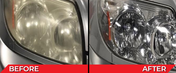Headlight Restoration services is a process that restores the clarity of yellowed, scratched, hazed or dull headlight lenses. Our restoration process is safe, fast, effective, and guaranteed to last.